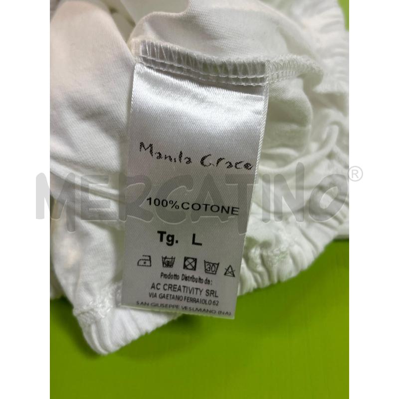 MAGLIA DONNA MANILA GRACE BIANCA CROP  | Mercatino dell'Usato Ciampino 5