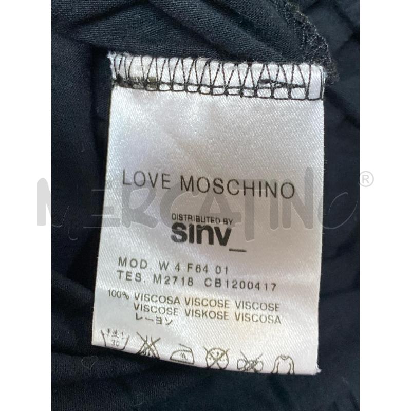 MAGLIA DONNA NO MANICHE MOSCHINO NERA STR BRILL COLLO | Mercatino dell'Usato Ciampino 4