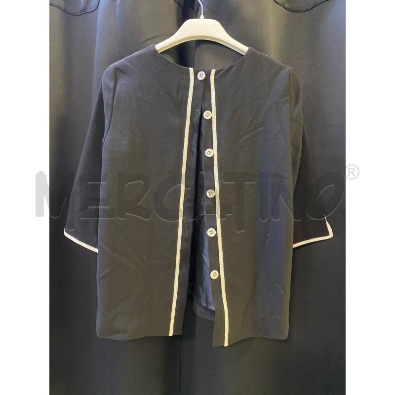 MAGLIA DONNA TWINSET NERA RIF BIANCHI FIORE COLLO BAINCO | Mercatino dell'Usato Ciampino 4