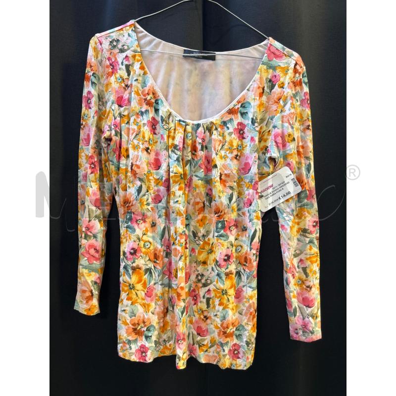 MAGLIA DONNA WEEKEND MAX MARA FIORI ROSA ARANCIO ECC | Mercatino dell'Usato Ciampino 1