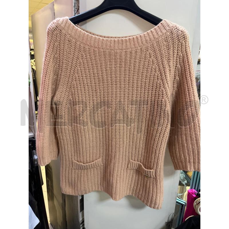 MAGLIONE DONNA ELISABETTA FRANCHI COLOR SALMONE CHIARO | Mercatino dell'Usato Ciampino 1
