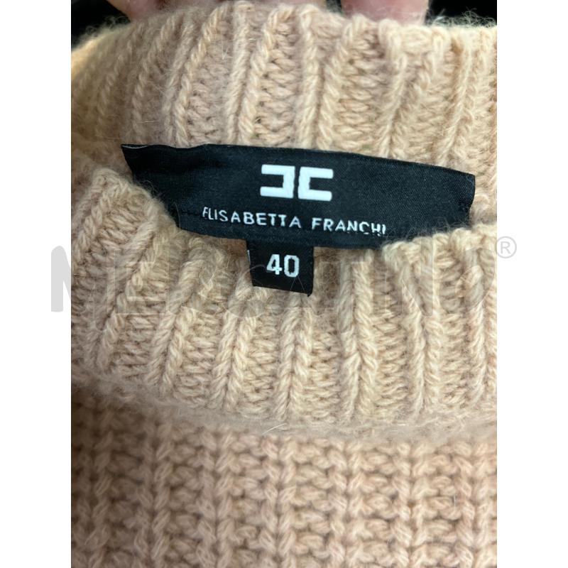 MAGLIONE DONNA ELISABETTA FRANCHI COLOR SALMONE CHIARO | Mercatino dell'Usato Ciampino 3