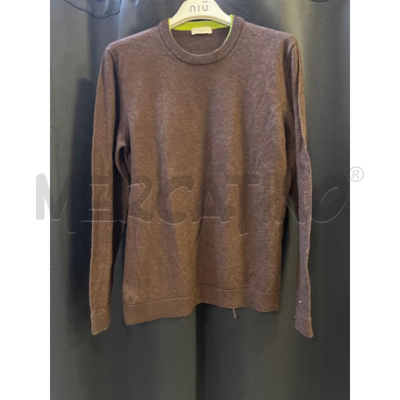 MAGLIONE DONNA MALO LANA SETA E CASHMERE MARRONE | Mercatino dell'Usato Ciampino 1