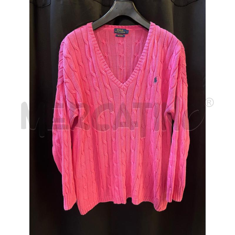 MAGLIONE DONNA POLO RALPH LAUREN FUCSIA  | Mercatino dell'Usato Ciampino 1