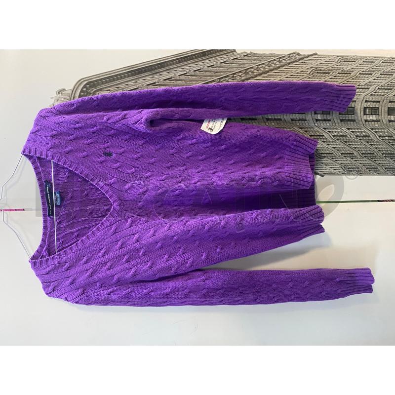 MAGLIONE DONNA RALPH LAUREN VIOLA | Mercatino dell'Usato Ciampino 1