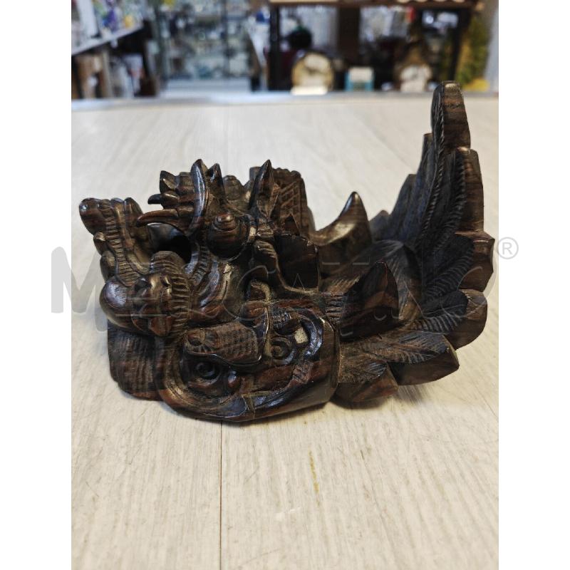 MASCHERA LIBANESE LEGNO INTARSIATA A MANO | Mercatino dell'Usato Ciampino 3