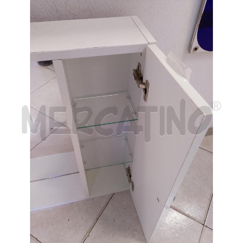 MOBILETTO BAGNO BIANCO CON SPECCHIO | Mercatino dell'Usato Ciampino 3