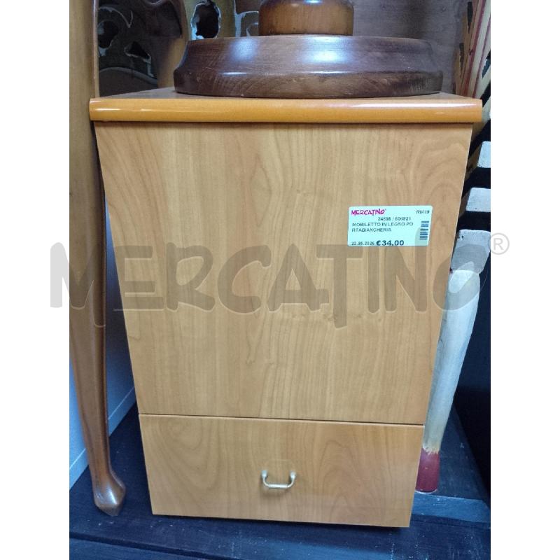 MOBILETTO IN LEGNO PORTABIANCHERIA | Mercatino dell'Usato Ciampino 1