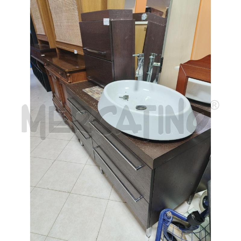 MOBILE BAGNO CON SPECCHIO WENGHE | Mercatino dell'Usato Ciampino 1
