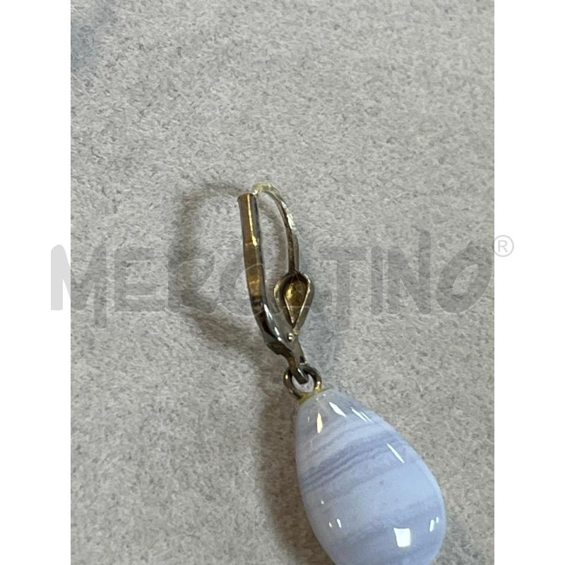 ORECCHINI ARG925 GOCCIA PIETRA AGATA  | Mercatino dell'Usato Ciampino 2