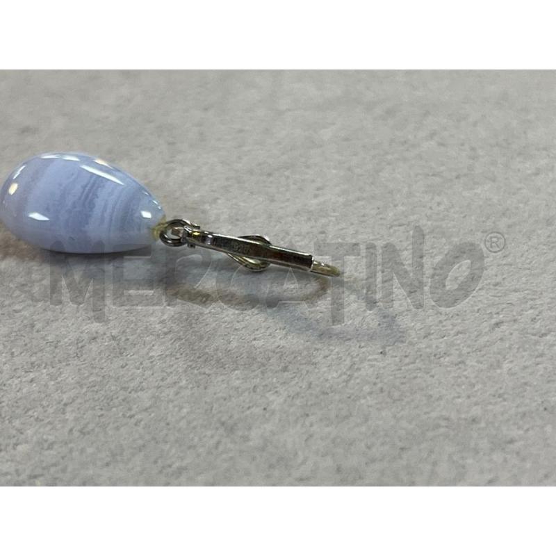 ORECCHINI ARG925 GOCCIA PIETRA AGATA  | Mercatino dell'Usato Ciampino 5