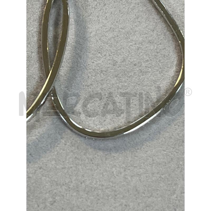 ORECCHINI BRILLANTINI CERCHIO OBLUNGO ARG925 | Mercatino dell'Usato Ciampino 4