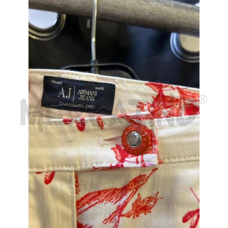 PANTALONE DONNA ARMANI JEANS BIANCO FANT ROSSA | Mercatino dell'Usato Ciampino 2