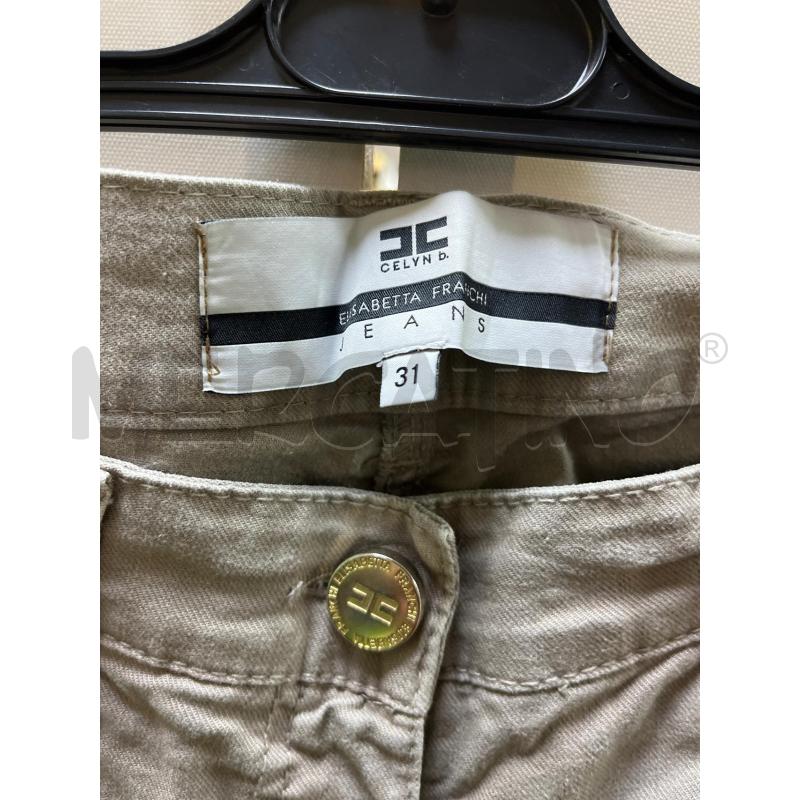 PANTALONE DONNA BEIGE ELISABETTA FRANCHI CELYN B | Mercatino dell'Usato Ciampino 2