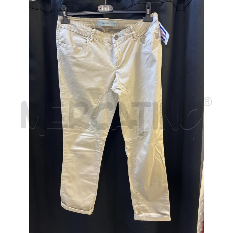PANTALONE DONNA BEIGE SIVIGLIA | Mercatino dell'Usato Ciampino 1