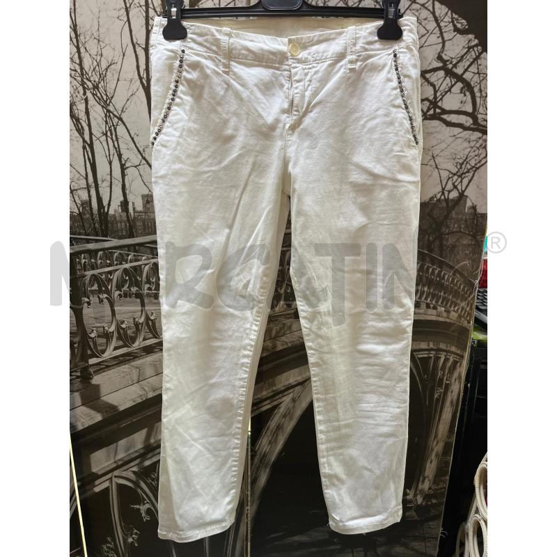 PANTALONE DONNA BIANCO LIUJO | Mercatino dell'Usato Ciampino 1