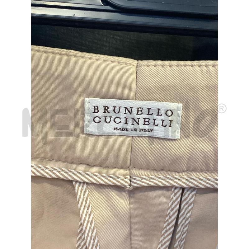 PANTALONE DONNA BRUNELLO CUCINELLI BEIGE COTONE | Mercatino dell'Usato Ciampino 2