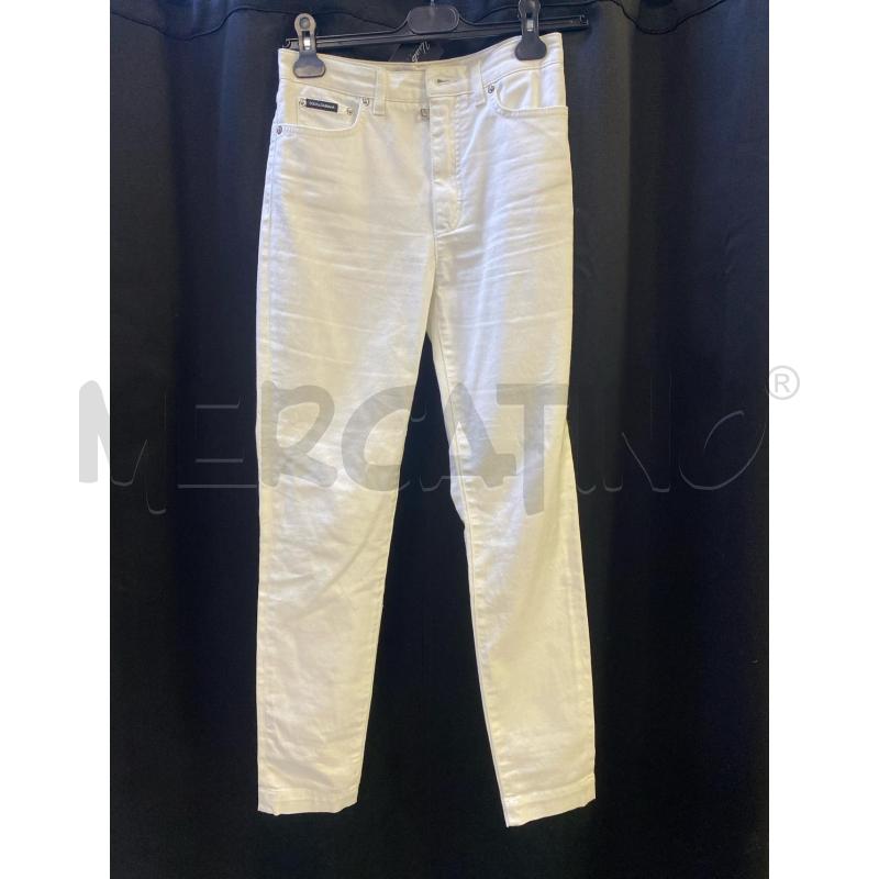 PANTALONE DONNA DOLCE E GABBANA BIANCO | Mercatino dell'Usato Ciampino 1