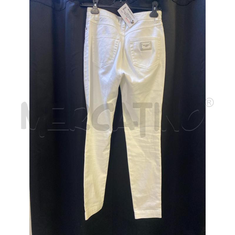 PANTALONE DONNA DOLCE E GABBANA BIANCO | Mercatino dell'Usato Ciampino 3