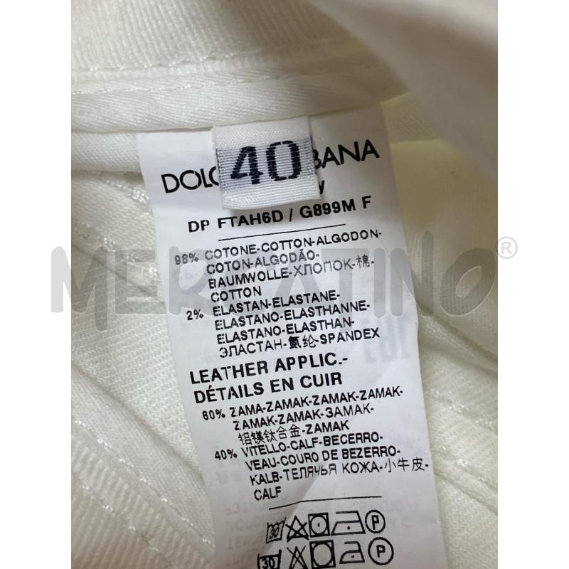 PANTALONE DONNA DOLCE E GABBANA BIANCO | Mercatino dell'Usato Ciampino 5