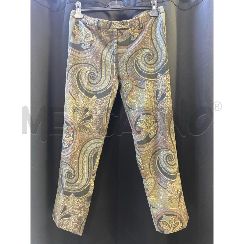 PANTALONE DONNA ETRO FANT VERDE ROSSA NERA | Mercatino dell'Usato Ciampino 1