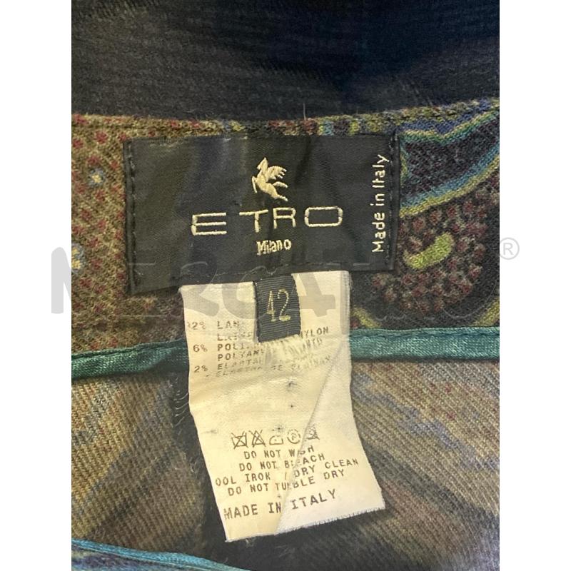 PANTALONE DONNA ETRO FANT VERDE ROSSA NERA | Mercatino dell'Usato Ciampino 2