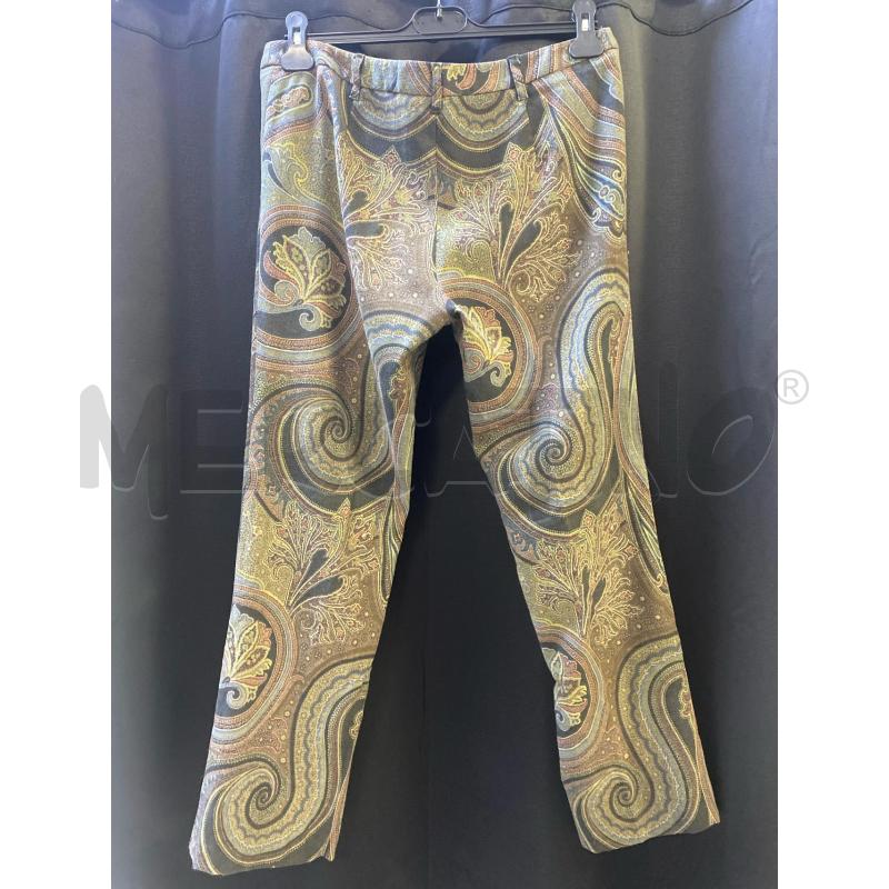 PANTALONE DONNA ETRO FANT VERDE ROSSA NERA | Mercatino dell'Usato Ciampino 3