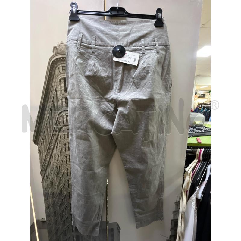 PANTALONE DONNA FABIANA FILIPPI GRIGIO CHIARO IN COTONE | Mercatino dell'Usato Ciampino 2