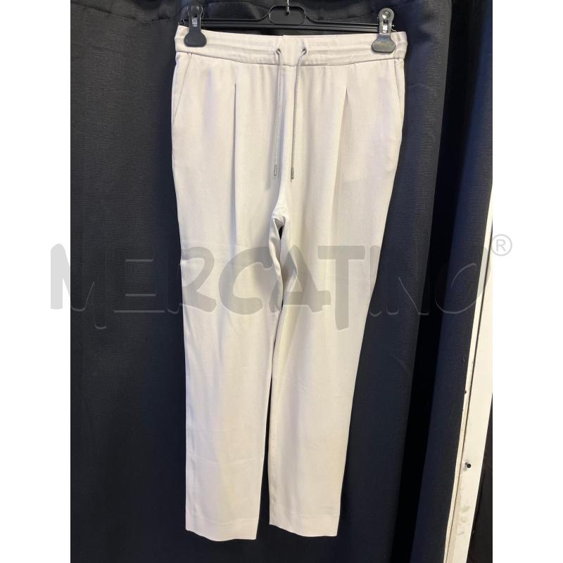 PANTALONE DONNA FABIANA FILIPPI GRIGIO MISTO SETA | Mercatino dell'Usato Ciampino 1