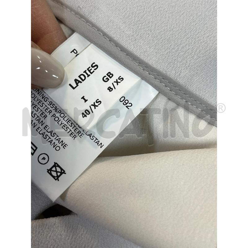 PANTALONE DONNA FABIANA FILIPPI GRIGIO MISTO SETA | Mercatino dell'Usato Ciampino 4