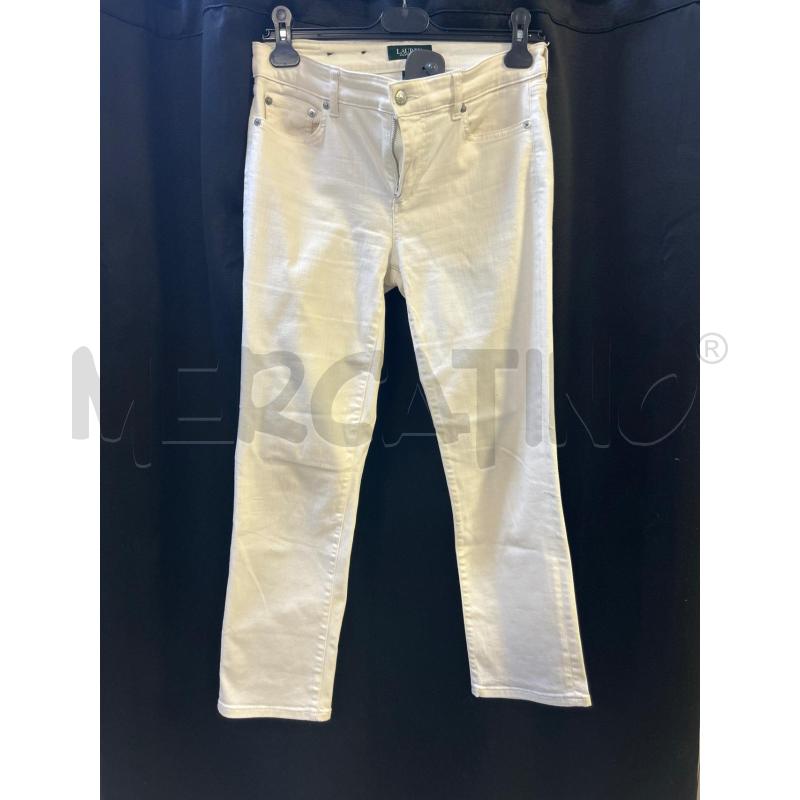 PANTALONE DONNA LAUREN RALPH LAUREN BIANCO  | Mercatino dell'Usato Ciampino 1