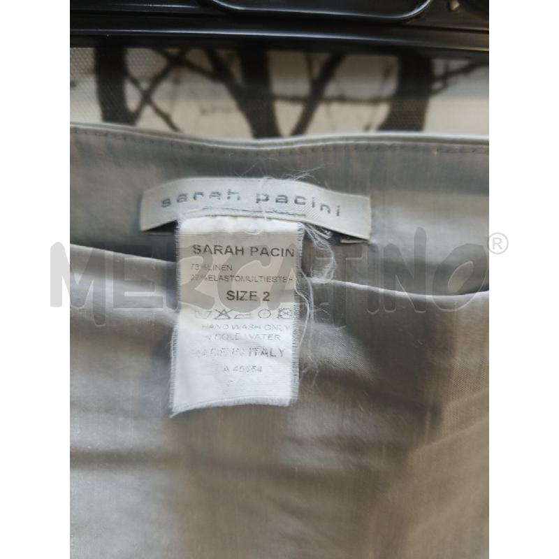 PANTALONE DONNA LINO SARAH PACINI GRIGIO | Mercatino dell'Usato Ciampino 2