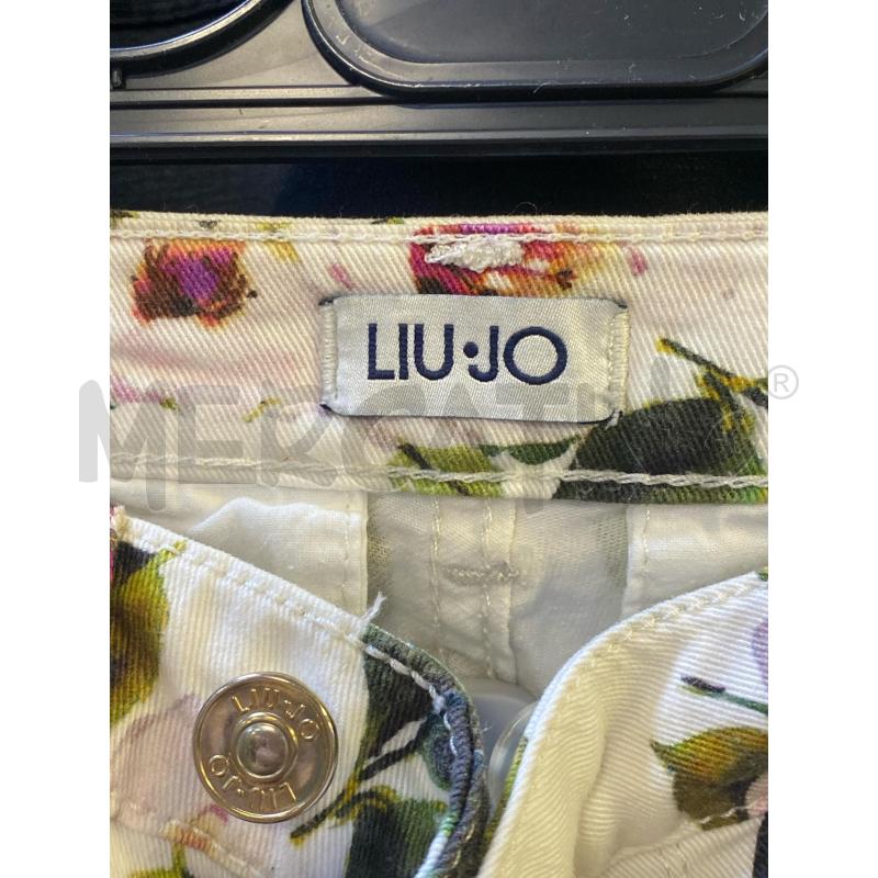 PANTALONE DONNA LIU JO BIANCO FIORI  | Mercatino dell'Usato Ciampino 2