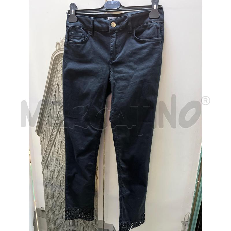 PANTALONE DONNA LIU JO NERO SOTTO RICAMO  | Mercatino dell'Usato Ciampino 1
