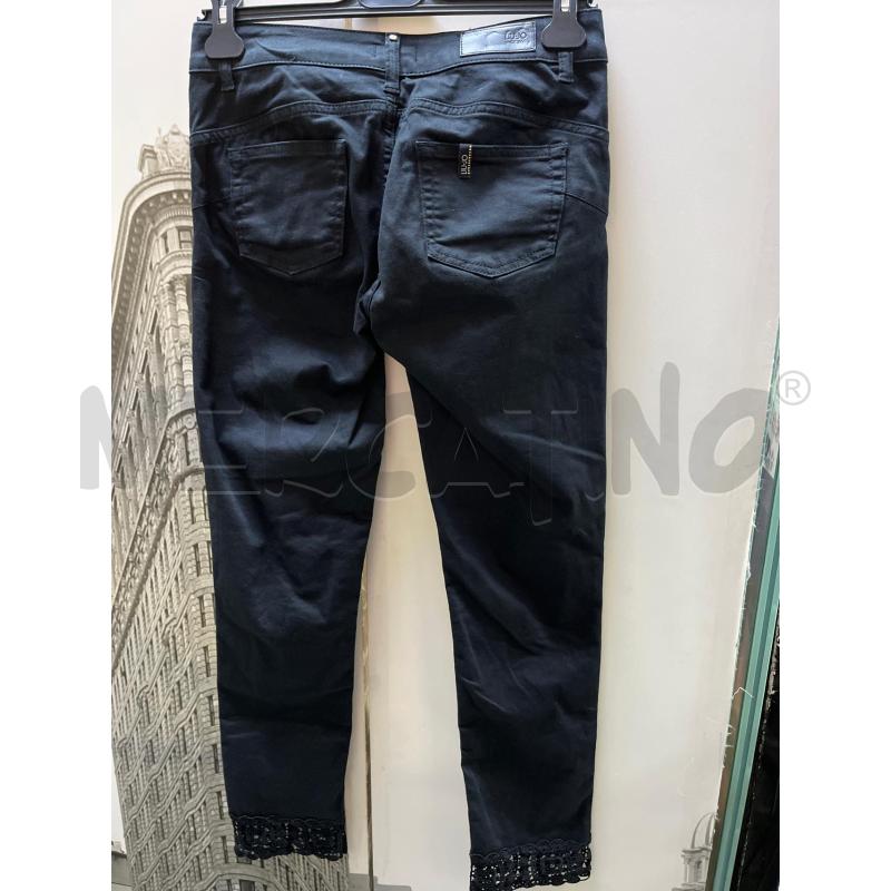 PANTALONE DONNA LIU JO NERO SOTTO RICAMO  | Mercatino dell'Usato Ciampino 4