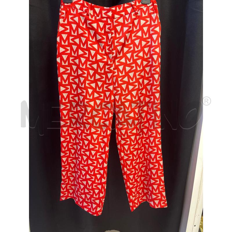 PANTALONE DONNA LOLA CASADEMUNT BY MAITE ROSSO RETT.BEIGE ROSA | Mercatino dell'Usato Ciampino 1