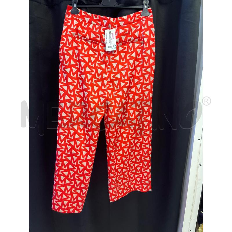 PANTALONE DONNA LOLA CASADEMUNT BY MAITE ROSSO RETT.BEIGE ROSA | Mercatino dell'Usato Ciampino 3
