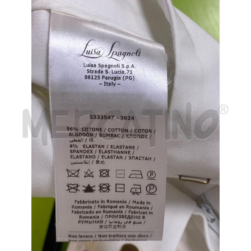PANTALONE DONNA LUISA SPAGNOLI BIANCO  | Mercatino dell'Usato Ciampino 4