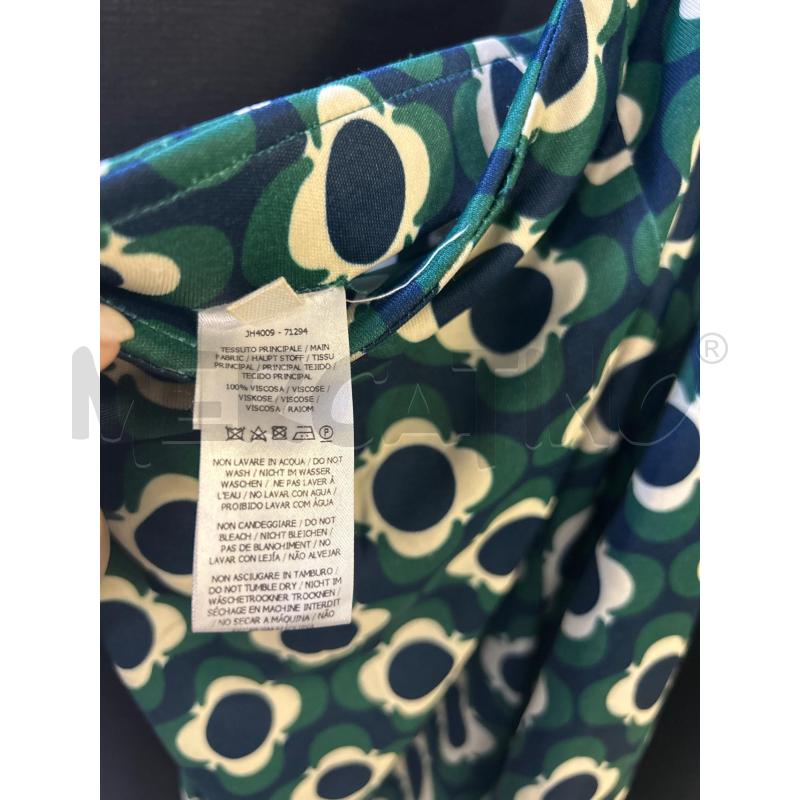 PANTALONE DONNA MALIPARMI BLU FANT FIORI VERDI | Mercatino dell'Usato Ciampino 4