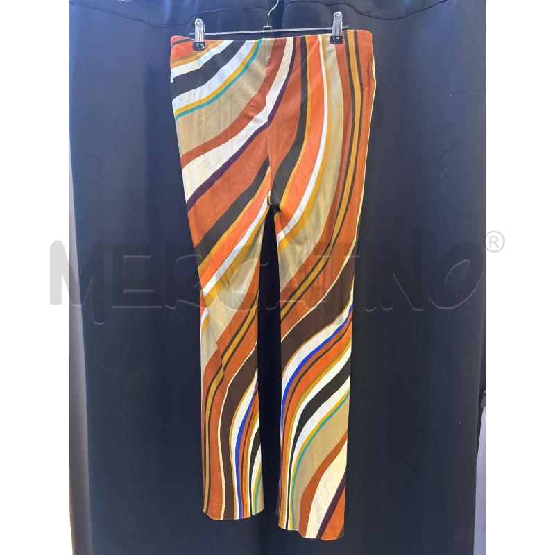 PANTALONE DONNA MALIPARMI FANT ARANCIO MARR VIOLA BEIGE | Mercatino dell'Usato Ciampino 3