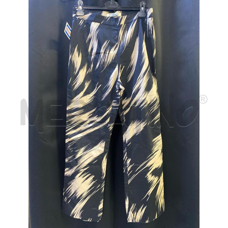 PANTALONE DONNA MARINA RINALDI NERO BEIGE | Mercatino dell'Usato Ciampino 1