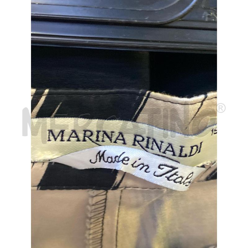 PANTALONE DONNA MARINA RINALDI NERO BEIGE | Mercatino dell'Usato Ciampino 2