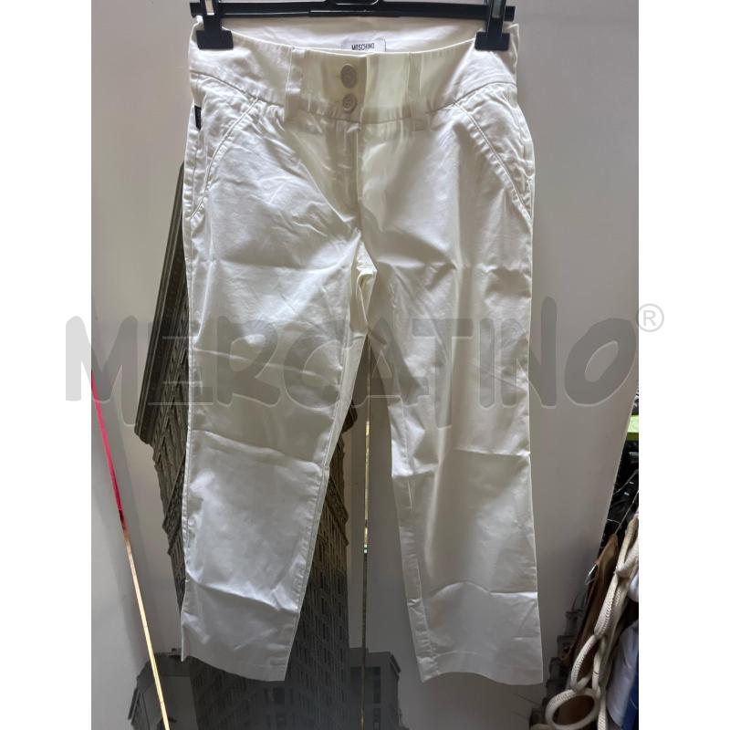 PANTALONE DONNA MOSCHINO BIANCO  | Mercatino dell'Usato Ciampino 1