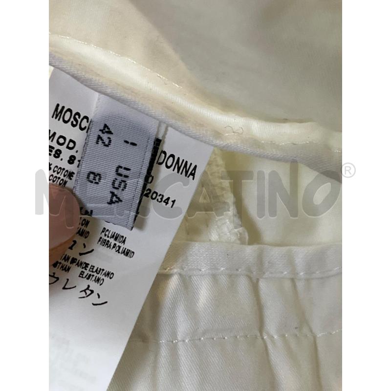 PANTALONE DONNA MOSCHINO BIANCO  | Mercatino dell'Usato Ciampino 5