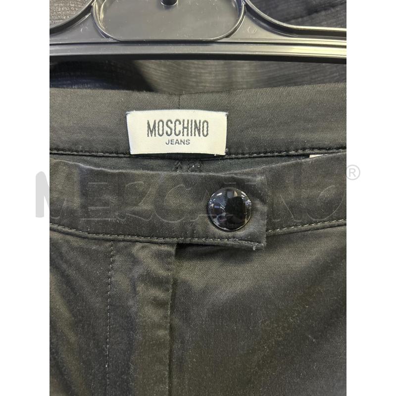 PANTALONE DONNA MOSCHINO NERO LUCIDO | Mercatino dell'Usato Ciampino 2