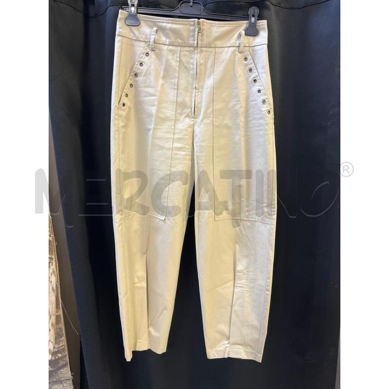 PANTALONE DONNA PATRIZIA PEPE BEIGE VITA ALTA  | Mercatino dell'Usato Ciampino 1