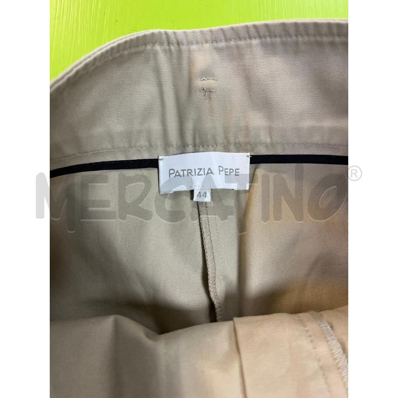 PANTALONE DONNA PATRIZIA PEPE BEIGE VITA ALTA  | Mercatino dell'Usato Ciampino 4