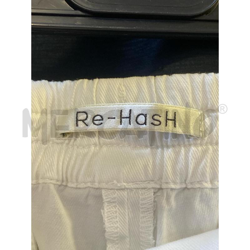 PANTALONE DONNA RE-HASH BIANCO | Mercatino dell'Usato Ciampino 2