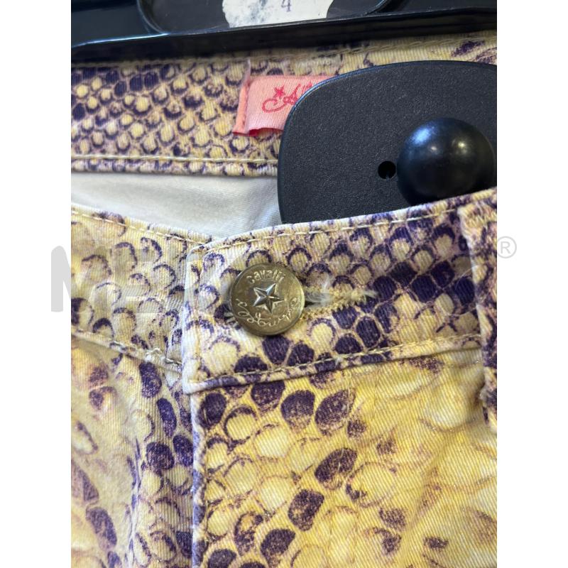 PANTALONE DONNA ROBERTO CAVALLI FANT GIALLA VIOLA | Mercatino dell'Usato Ciampino 3