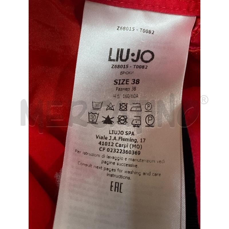 PANTALONE DONNA ROSSO LIUJO | Mercatino dell'Usato Ciampino 4